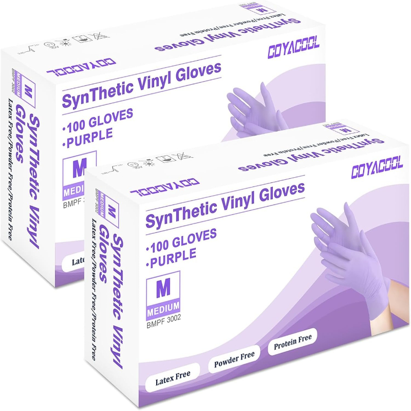 50/100pcs Purple Nitrile Glove - Exam Glove Nitrile 评论和价格