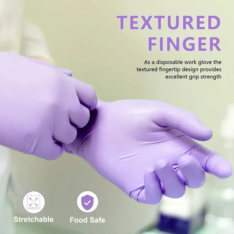 50/100pcs Purple Nitrile Glove - Exam Glove Nitrile 评论和价格
