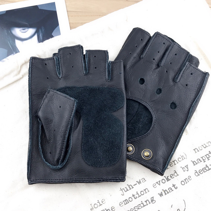 Motorcycle Retro Locomotive Ri - Leather Driving Glove 评论和价格