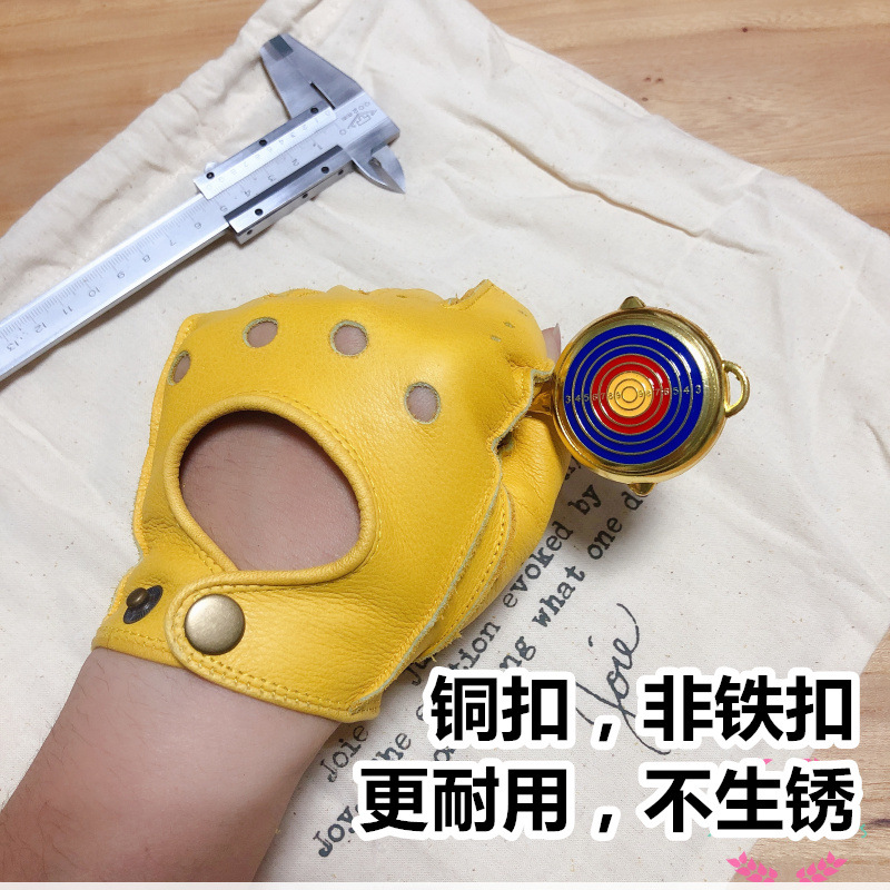 Motorcycle Retro Locomotive Ri - Leather Driving Glove 评论和价格