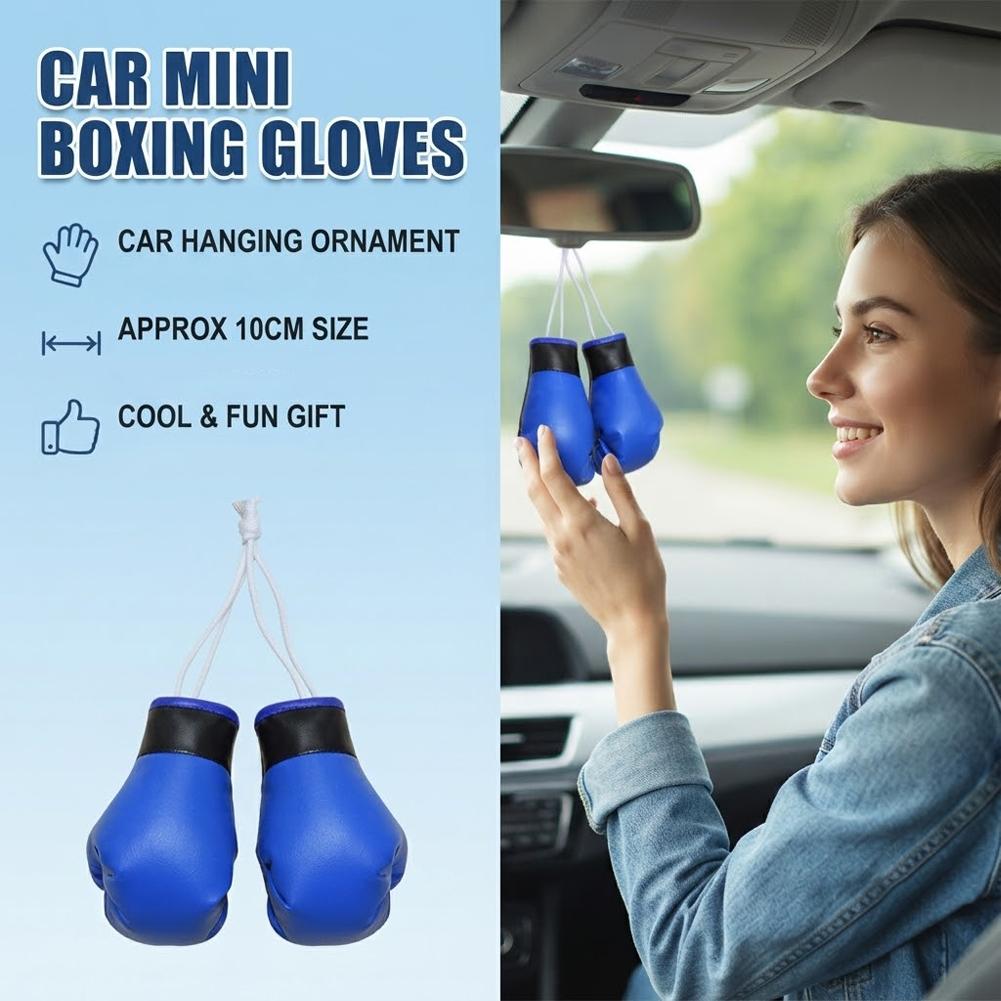 Mini Boxing Gloves Car Rearvie - Leather Driving Glove 评论和价格