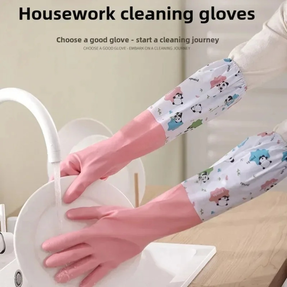 Women's Waterproof Rubber Kitc - Dish Glove Rubber 评论和价格
