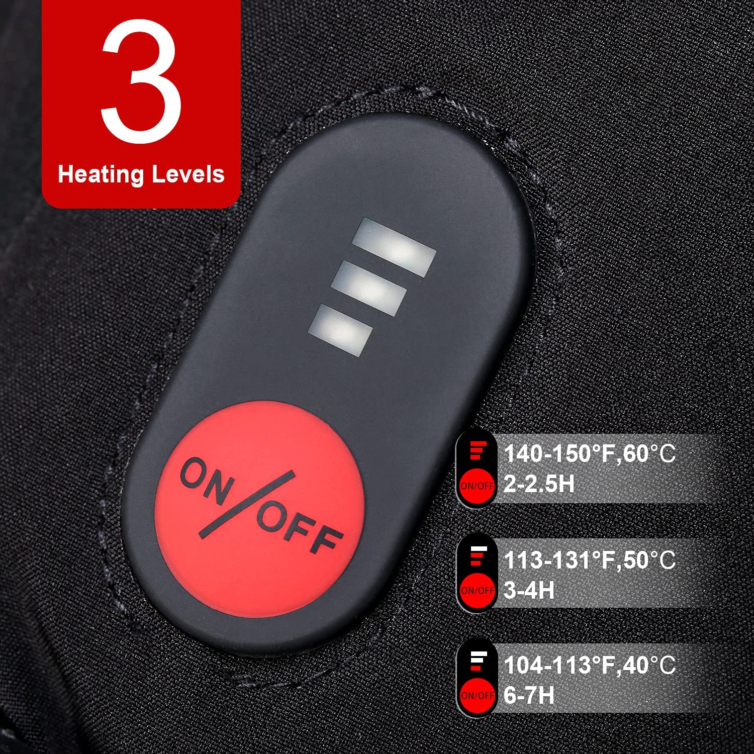 SNOW DEER Winter Heated Gloves - Ski Glove Waterproof 评论和价格