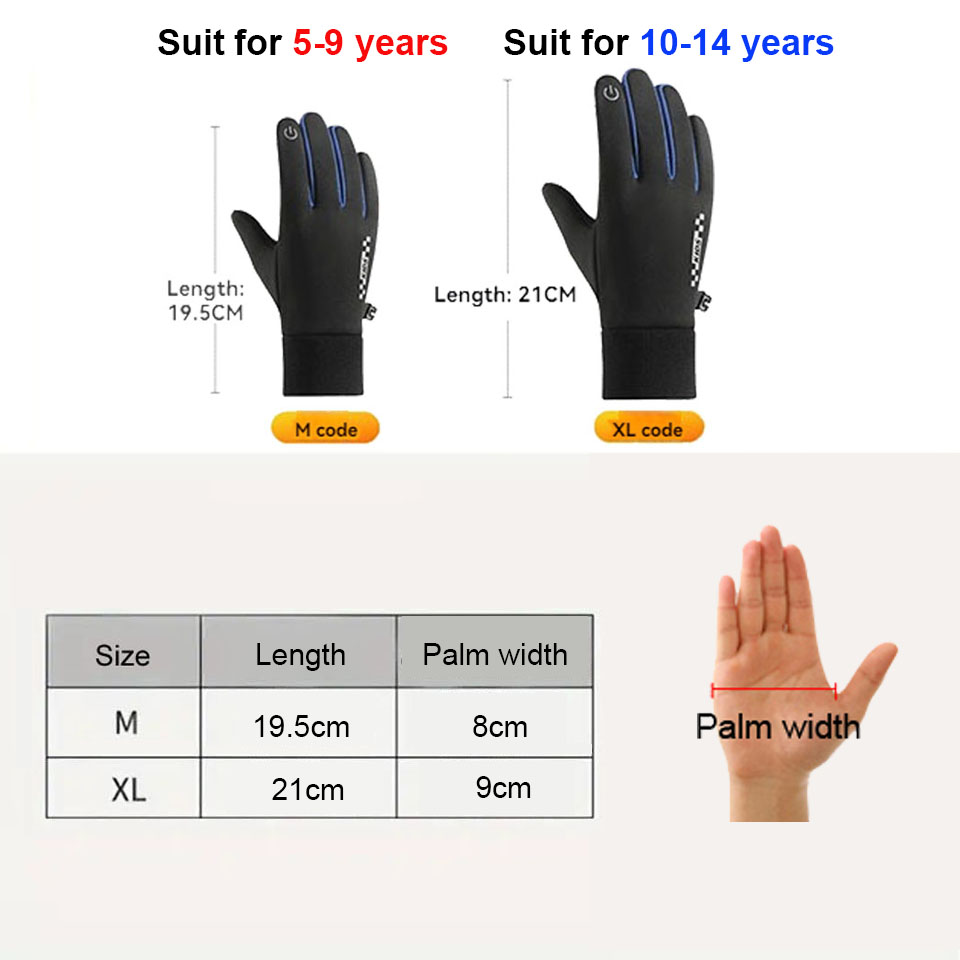 GTUBIKE Children's Gloves Touc - Ski Glove Waterproof 评论和价格